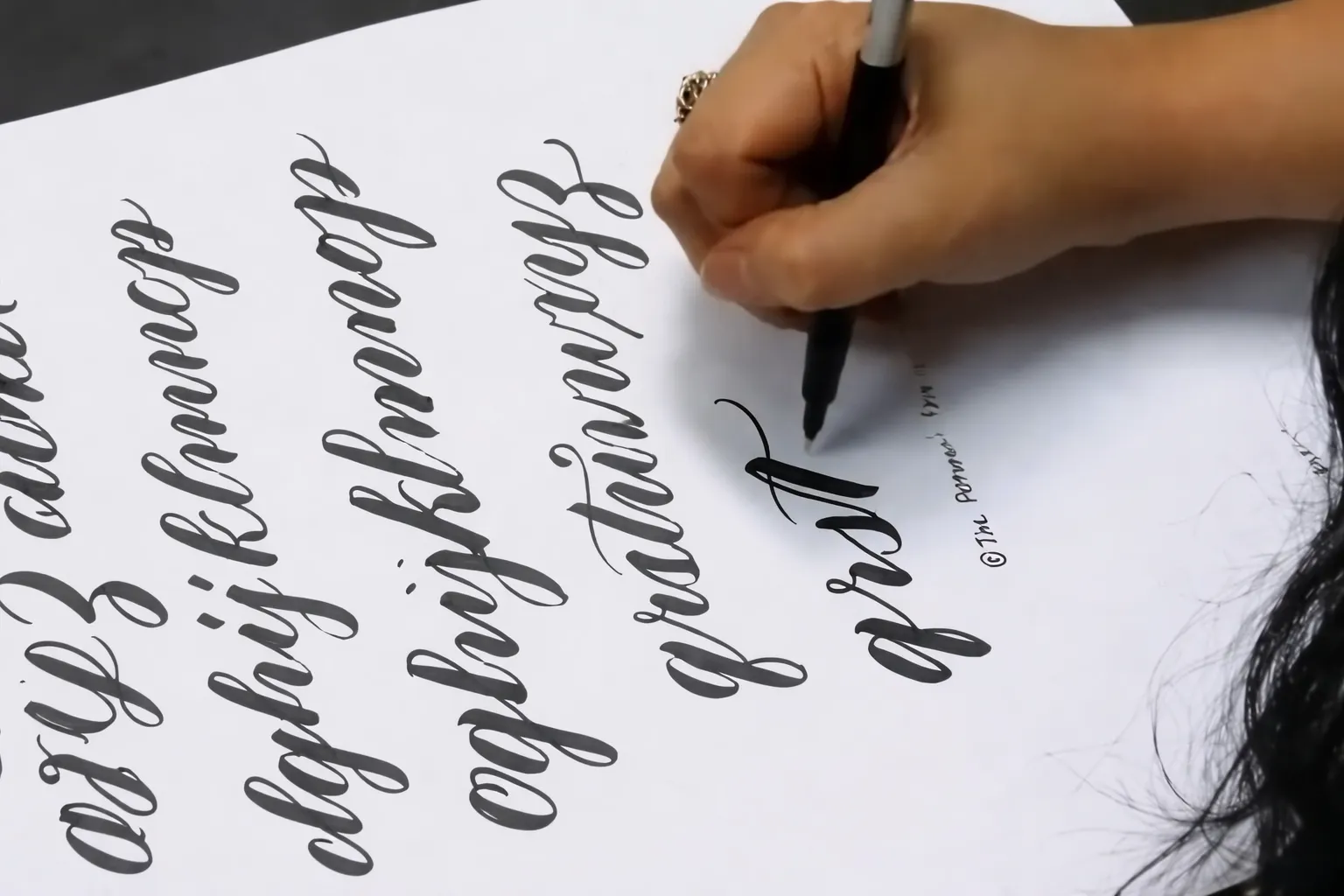 Calligraphy Sample
